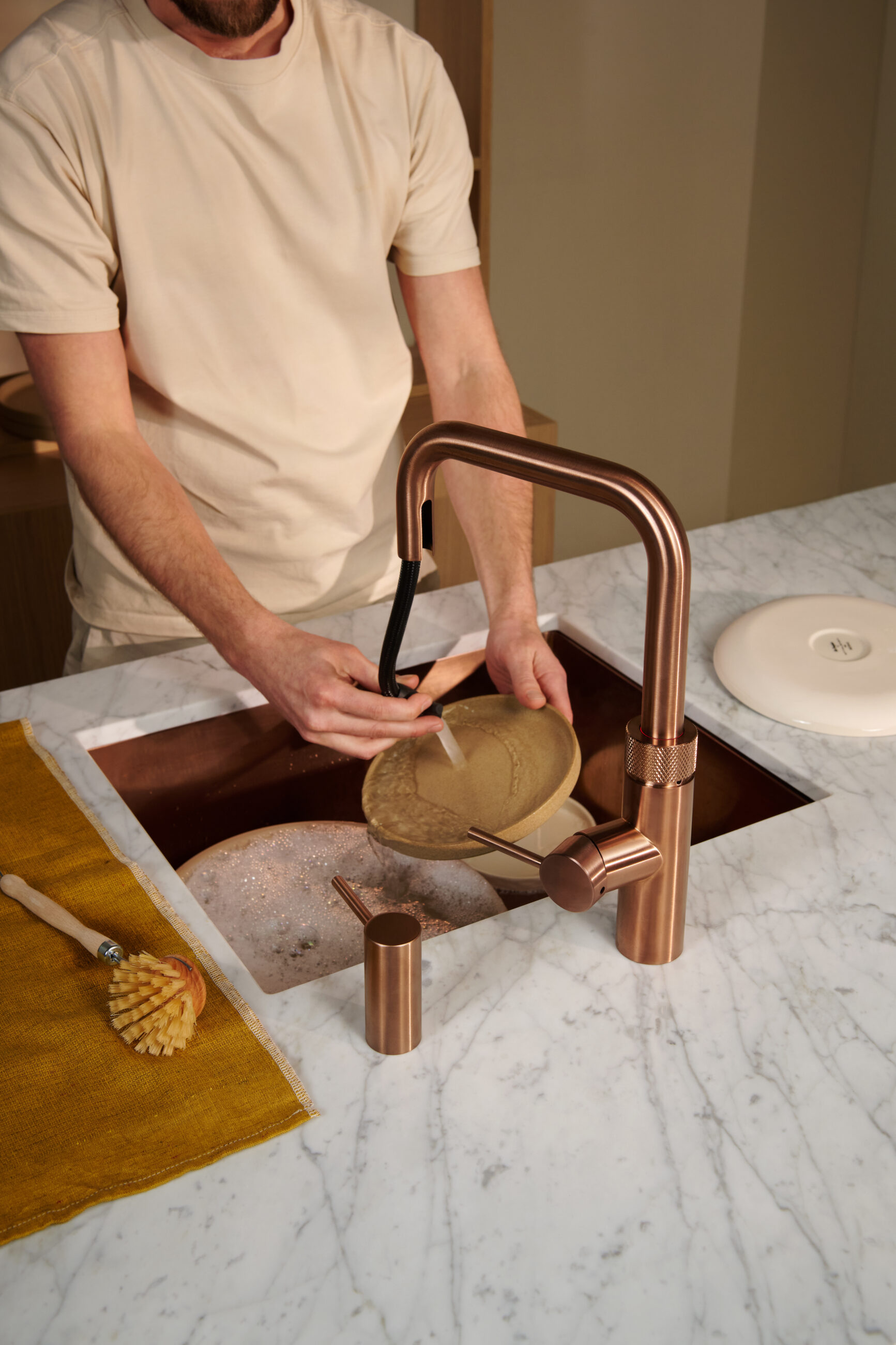 Quooker Flex Square Rose Copper kraan