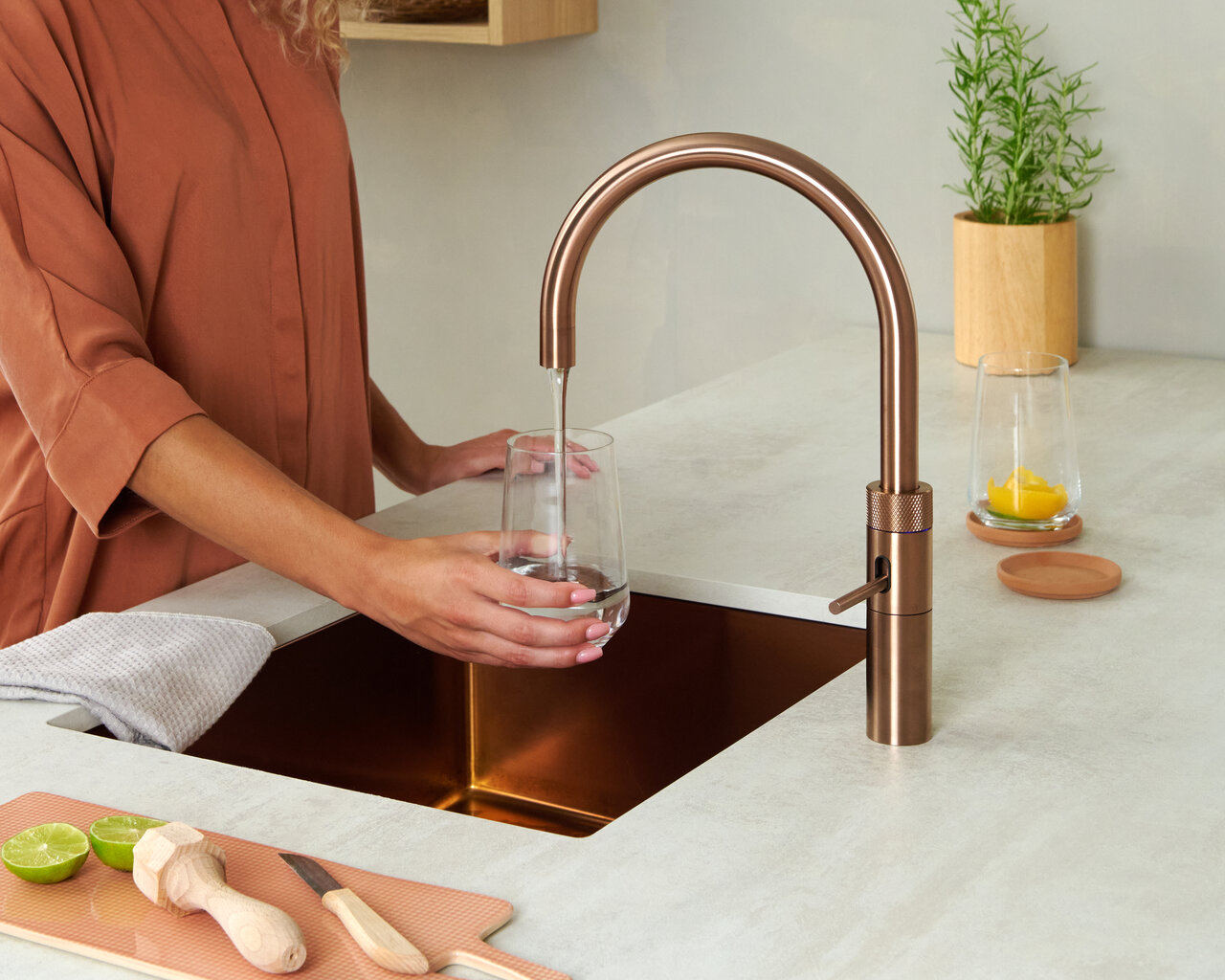 Quooker Fusion Round Rose Copper