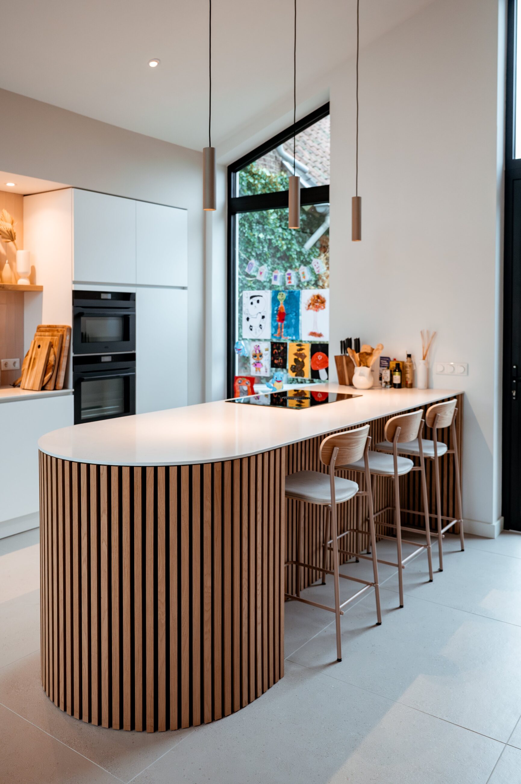 Afgerond kookeiland Familie Bastings-Creuëls