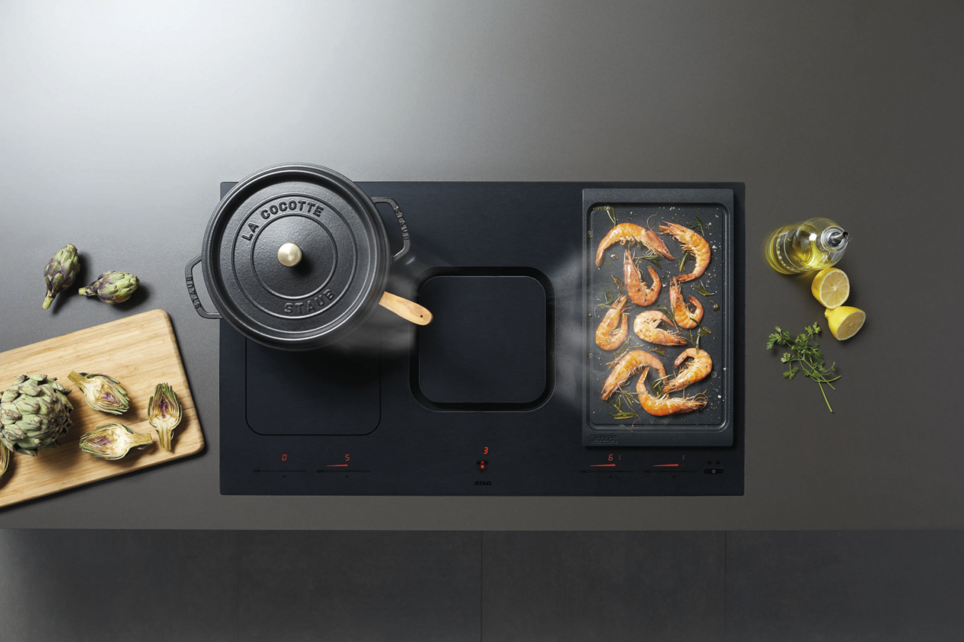 ATAG kookplaat met afzuiging